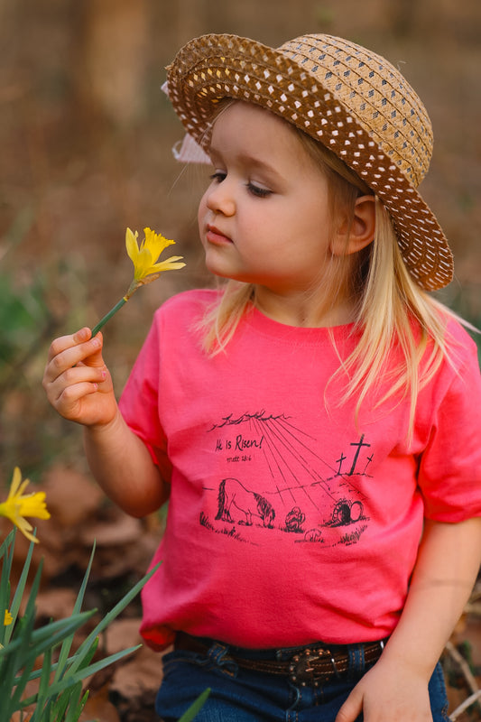 Toddler He Is Risen Tee